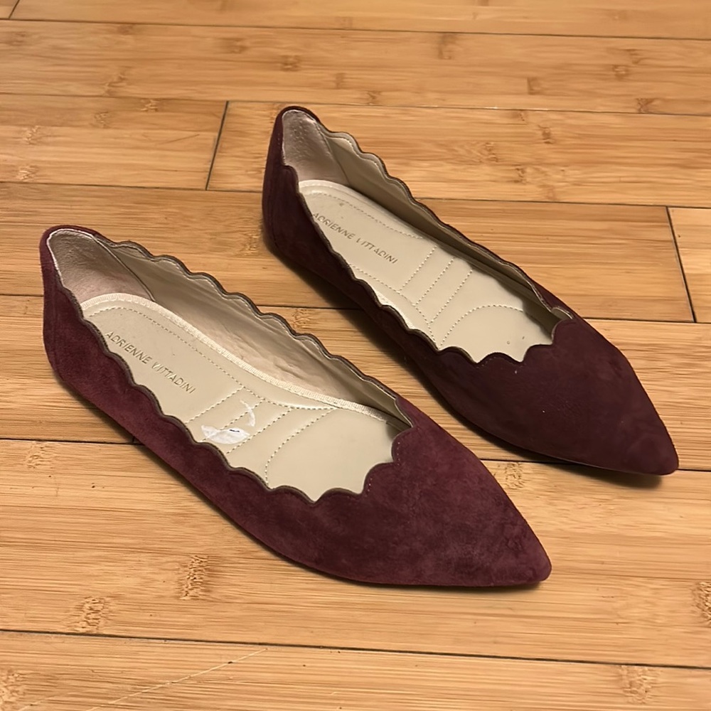 Adrienne Vittadini suede flats - size 8.5